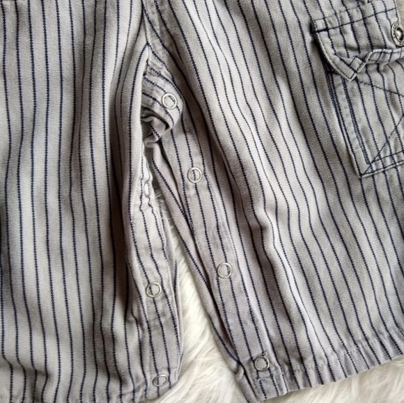 CARTERS MVP baseball striped bib overalls - Picture 5 of 6